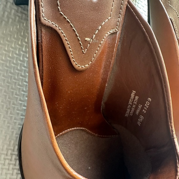 Jessica Tiffany Women’s Leather Brown Slip-On Healed Shoes Made in Brazil - Picture 4 of 11